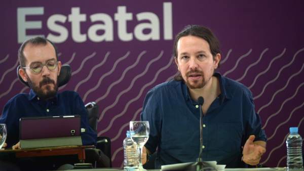 Pablo Iglesias y Pablo Echenique en el Consejo Ciudadano Estatal de Podemos Pablo Iglesias y Pablo Echenique en el Consejo Ciudadano Estatal de Podemos