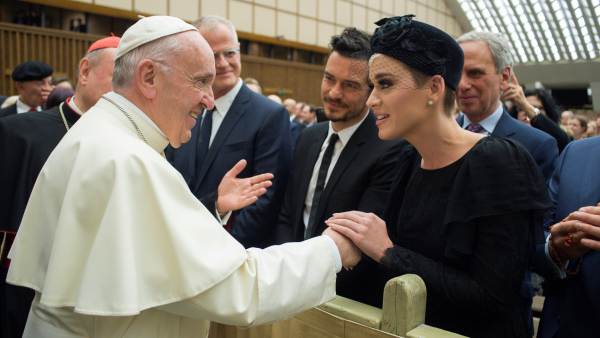 Orlando Bloom Katy Perry Papa Francisco Orlando Bloom Katy Perry Papa Francisco