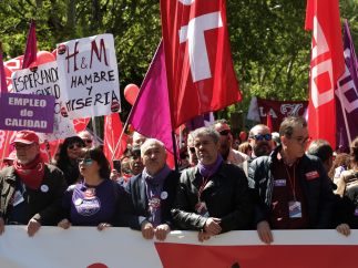 Marcha por el Primero de Mayo en Madrid