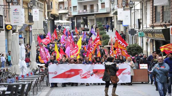 Manifestación del 1 de mayo en Teruel Manifestación del 1 de mayo en Teruel
