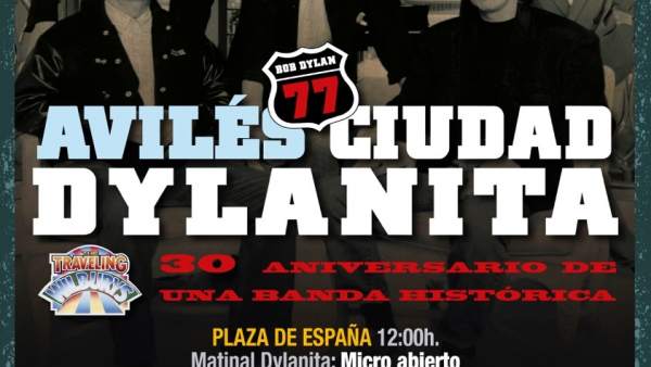 Cartel de 'Avilés, Ciudad Dylanita' Cartel de 'Avilés, Ciudad Dylanita'