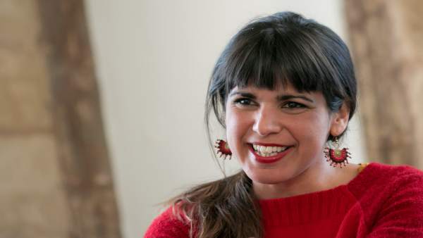 La líder andaluza de Podemos, Teresa Rodríguez, durate la entrevista La líder andaluza de Podemos, Teresa Rodríguez, durate la entrevista