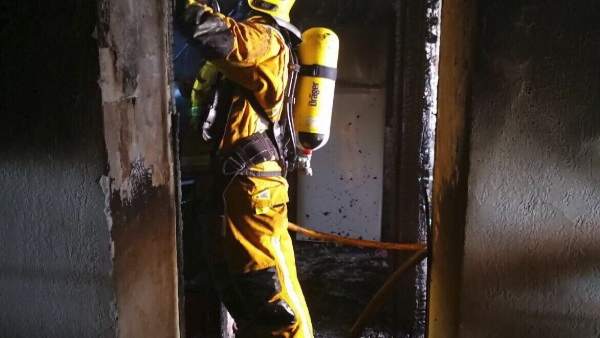 Bombero de Palma, incendio en vivienda Bombero de Palma, incendio en vivienda