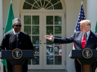 Trump recibe al presidente de Nigeria