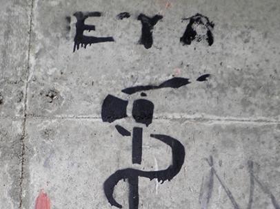 Pintada con los símbolos de ETA