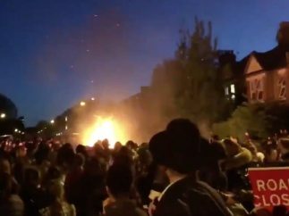 Momento de la explosión