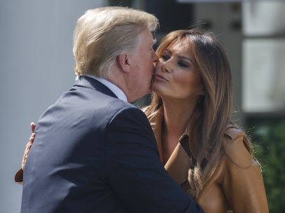 El beso de los Trump