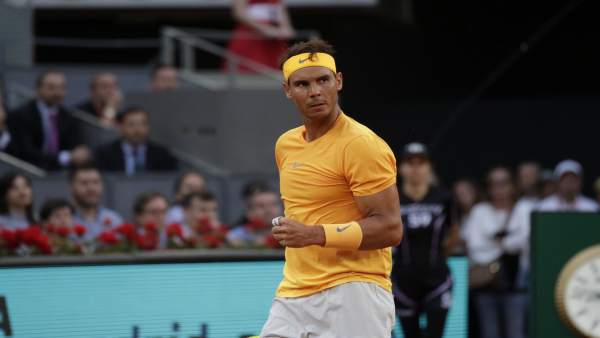 Rafa Nadal tras meterse en cuartos del Mutua Madrid Open Rafa Nadal tras meterse en cuartos del Mutua Madrid Open