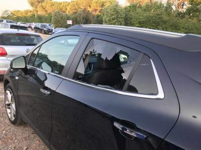 El parking de prensa de Montmeló