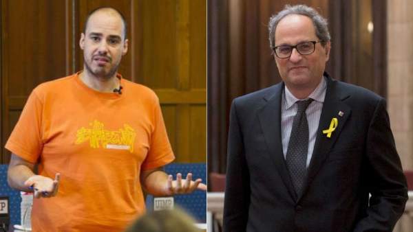Antonio Pampliega y Quim Torra Antonio Pampliega y Quim Torra