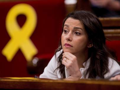Inés Arrimadas, en el Parlament.