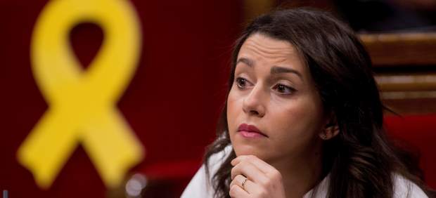 Inés Arrimadas, en el Parlament.