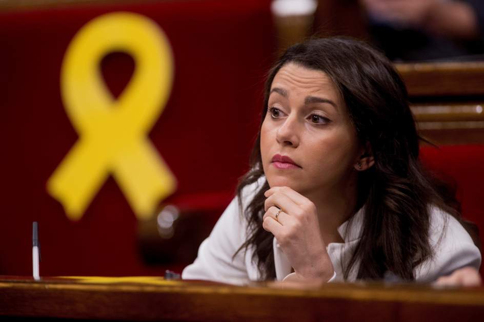 Inés Arrimadas, en el Parlament.