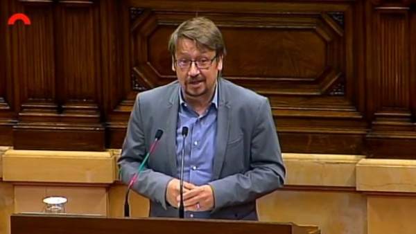 El líder de Catalunya En Comú Podem en el Parlament, Xavier Domènech. El líder de Catalunya En Comú Podem en el Parlament, Xavier Domènech.