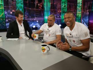 Roberto Carlos y Júlio Baptista en 'El Hormiguero'