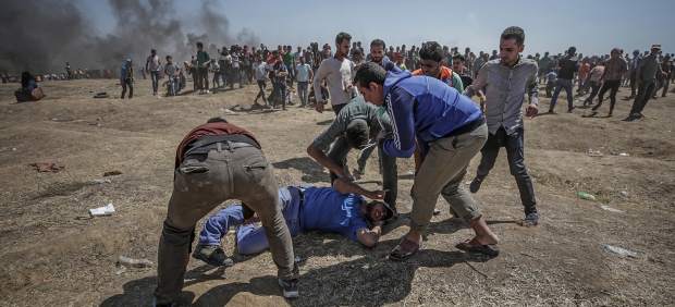 Protestas en la frontera de Gaza e Israel