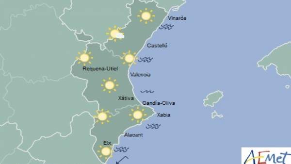 Cels clars i màximes de 25 graus aquest dimecres a la Comunitat Valenciana Cels clars i màximes de 25 graus aquest dimecres a la Comunitat Valenciana