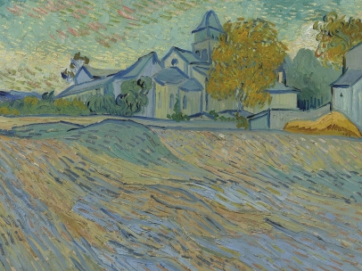 'Vue de l'asile et de la Chapelle de Saint-Rémy', de Vincent van Gogh.
