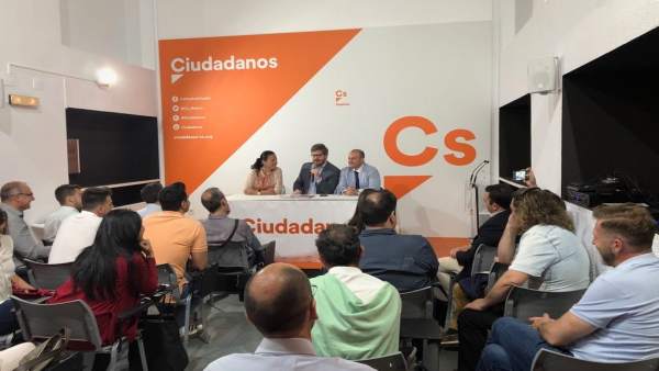 El secretario de Organización de Cs, Francisco Hervías, en Huelva. El secretario de Organización de Cs, Francisco Hervías, en Huelva.
