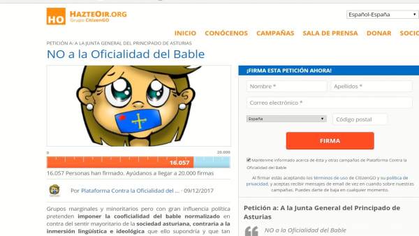 Firmar contra la coofiacialidad del asturiano Firmar contra la coofiacialidad del asturiano