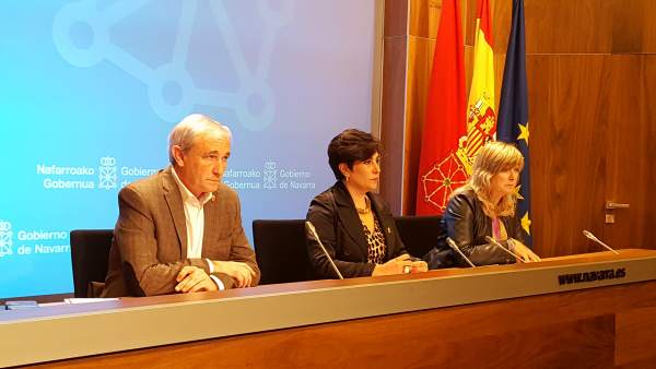 Mikel Aranburu, María Solana y Ana Ollo. Mikel Aranburu, María Solana y Ana Ollo.
