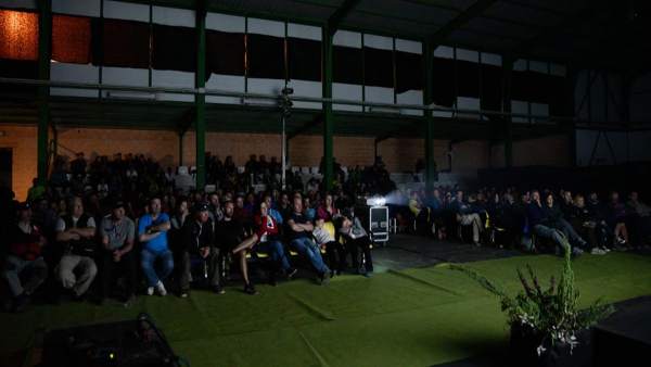 Proyección en una edición anterior del Festival Internacional del Cine del Aire. Proyección en una edición anterior del Festival Internacional del Cine del Aire.