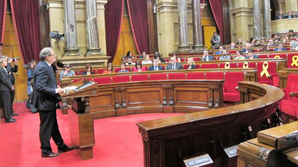 Segundo pleno de investidura de Quim Torra en el pleno del Parlament. Segundo pleno de investidura de Quim Torra en el pleno del Parlament.