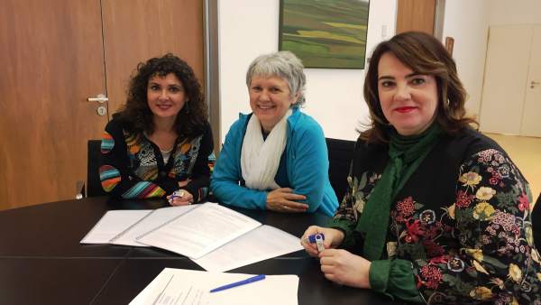 Olga Beortegui, Marisa Aristu y Ainhoa Aznárez. Olga Beortegui, Marisa Aristu y Ainhoa Aznárez.
