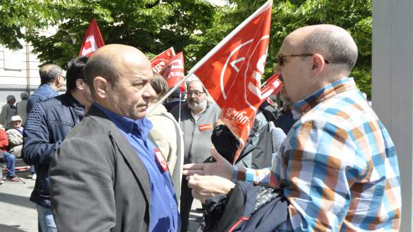 Secretarios generales en Aragón de UGT y CCOO, Daniel Alastuey y Manuel Pina Secretarios generales en Aragón de UGT y CCOO, Daniel Alastuey y Manuel Pina
