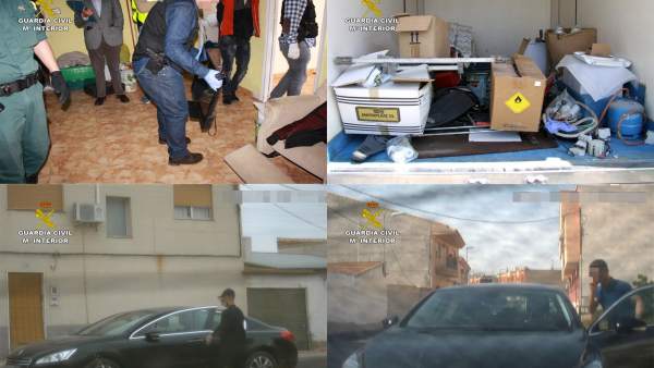 Imagen de los detenidos y de los efectos intervidos Imagen de los detenidos y de los efectos intervidos