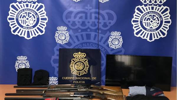 Armas incautadas por la Policía Nacional Armas incautadas por la Policía Nacional