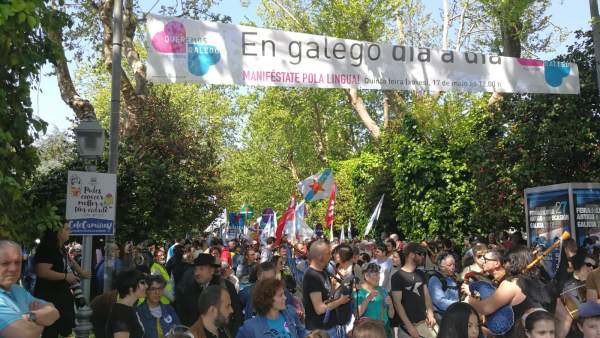 Manifestación de Queremos Galego 17 de mayo de 2018 Manifestación de Queremos Galego 17 de mayo de 2018