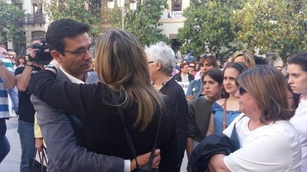 Concentración en Granada este pasado martes por la fallecida en Las Gabias Concentración en Granada este pasado martes por la fallecida en Las Gabias