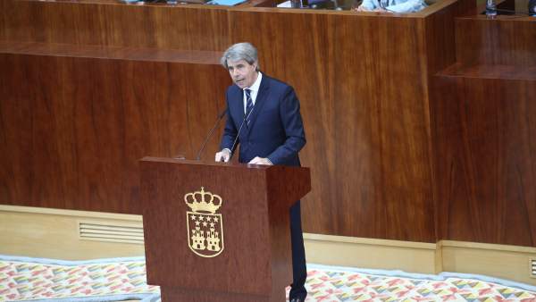 Pleno de investidura de Ángel Garrido como presidente de la Comunidad de Madrid Pleno de investidura de Ángel Garrido como presidente de la Comunidad de Madrid