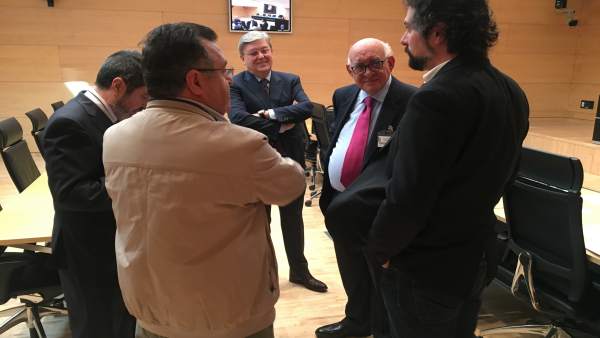 Valladolid.- Momentos previos a la comparecencia Valladolid.- Momentos previos a la comparecencia