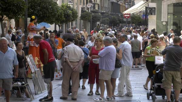 Turistas en Palma de Mallorca Turistas en Palma de Mallorca