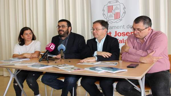 Rueda de prensa de Vicenç Vidal en Ibiza Rueda de prensa de Vicenç Vidal en Ibiza
