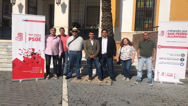 Bernal (PSOE) en San Pedro Bernal (PSOE) en San Pedro