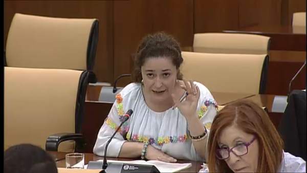 La parlamentaria por IU, Inmaculada Nieto La parlamentaria por IU, Inmaculada Nieto