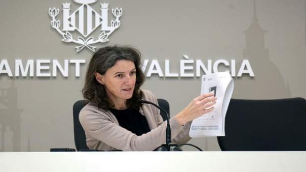 La segunda teniente de alcalde y portavoz de València en Comú, María Oliver La segunda teniente de alcalde y portavoz de València en Comú, María Oliver