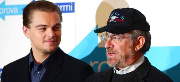 Leonardo DiCaprio y Steven Spielberg