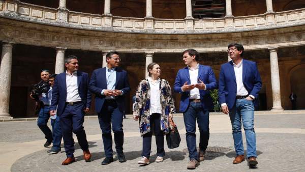 El líder de Ciudadanos, Albert Rivera, en la Alhambra El líder de Ciudadanos, Albert Rivera, en la Alhambra