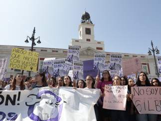 Manifestación en Madrid para protestar por la sentencia de La Manada