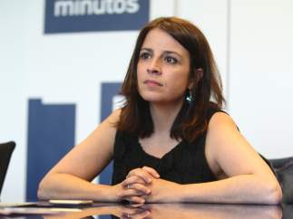 Adriana Lastra, vicesecretaria general del PSOE, en la redacción de 20minutos.