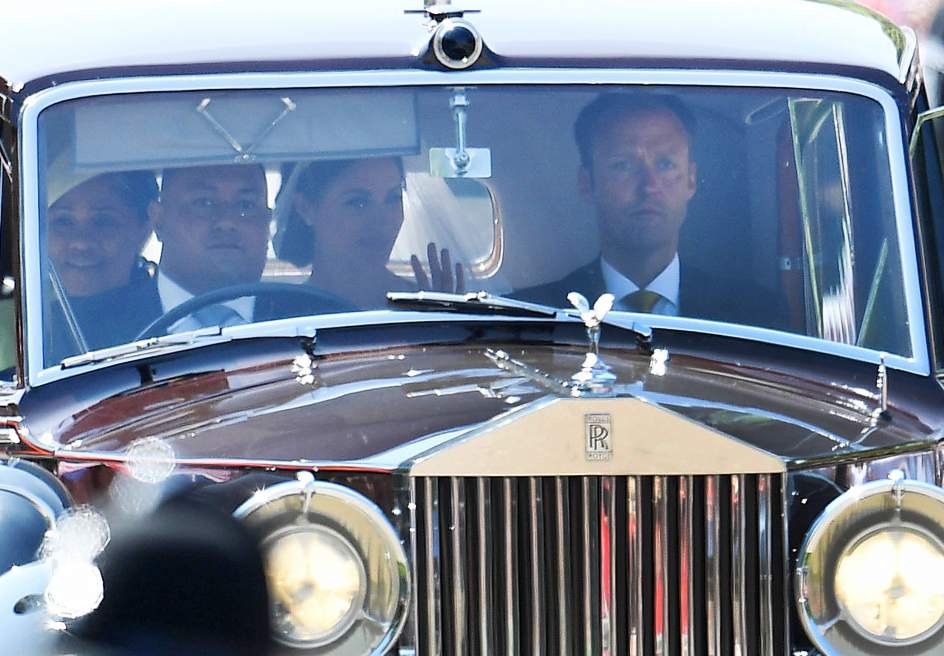 Meghan Markle, de camino a la capilla