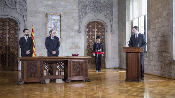 Toma de posesión de Quim Torra como presidente (Archivo) Toma de posesión de Quim Torra como presidente (Archivo)