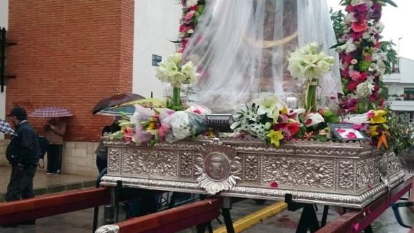 Romería de la Virgen de Alarcos, suspendida por lluvia Romería de la Virgen de Alarcos, suspendida por lluvia