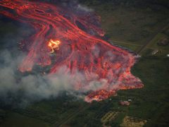 El borde y las paredes del volcán Kilauea se están hundiendo