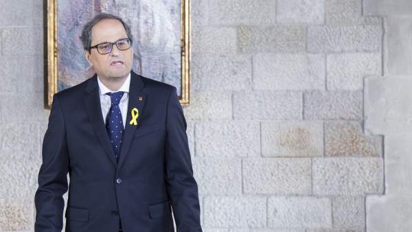 Quim Torra promete el cargo. Quim Torra promete el cargo.