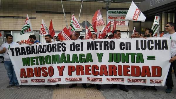 Movilización de los trabajadores del Metro de Málaga Movilización de los trabajadores del Metro de Málaga